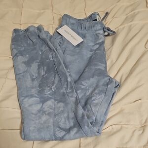 Cotton Citizen Light Blue Tie-Dye Joggers